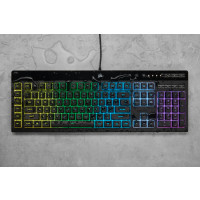 Produktbild för Corsair K55 RGB PRO tangentbord USB QWERTY Nordic Svart