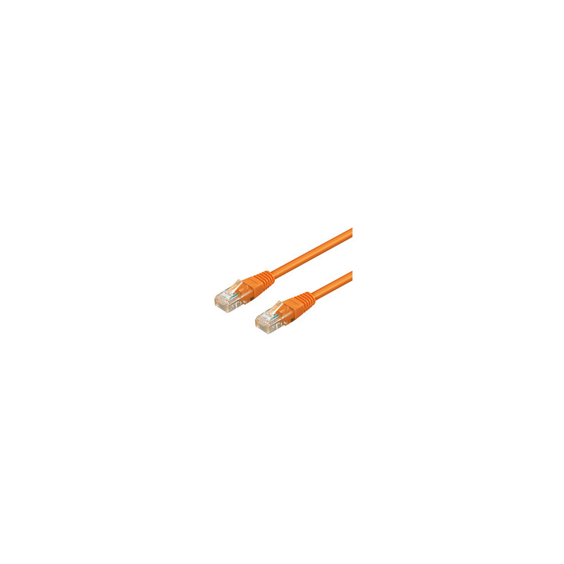 Produktbild för Goobay 1m 2xRJ-45 Cable nätverkskablar Orange Cat6