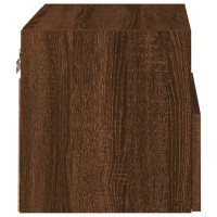 Produktbild för Väggmonterad tv-skåp 2 st brun ek 40x30x30 cm konstruerat trä