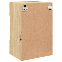Produktbild för Nástenné skrinky s LED osvetlením pre TV 2 st sonoma-ek 40x30x60,5 cm
