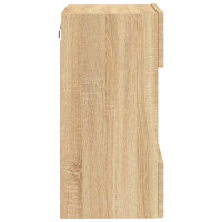 Produktbild för Nástenné skrinky s LED osvetlením pre TV 2 st sonoma-ek 40x30x60,5 cm