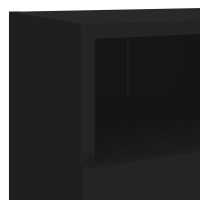 Miniatyr av produktbild för Väggmonterad tv-skåp 2 st svart 40x30x30 cm konstruerat trä