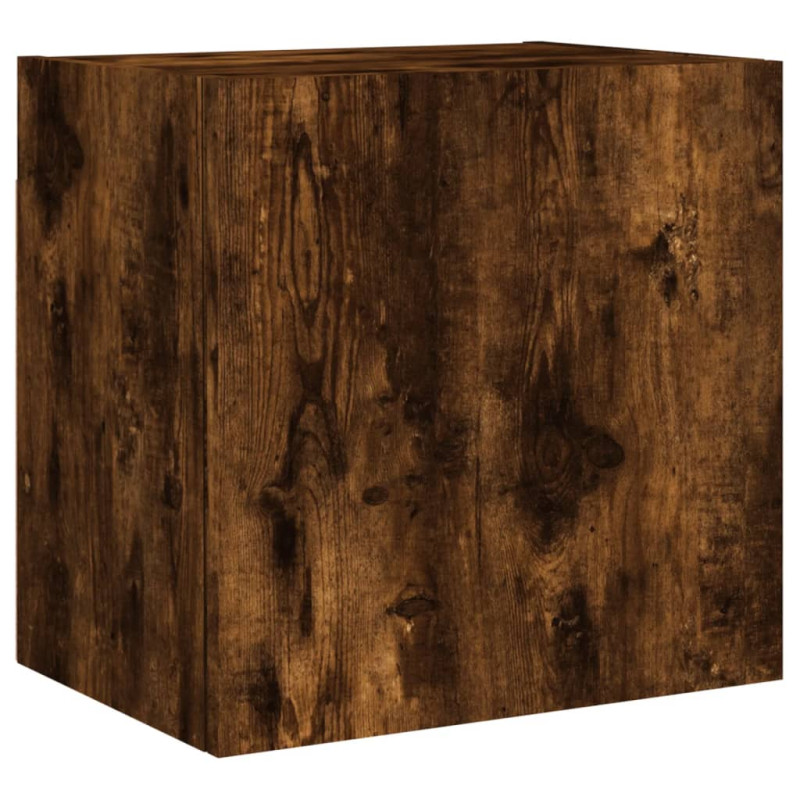 Produktbild för Väggmonterad tv-skåp rökfärgad ek 40,5x30x40 cm konstruerat trä