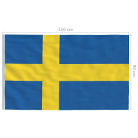 Produktbild för Sveriges flagga 90x150 cm