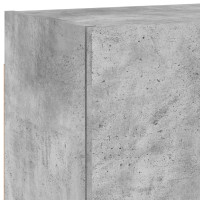Produktbild för Väggmonterad tv-skåp 2 st betonggrå 40,5x30x40 cm