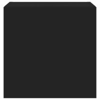 Produktbild för Väggmonterad tv-bänk LED svart 40,5x35x40 cm