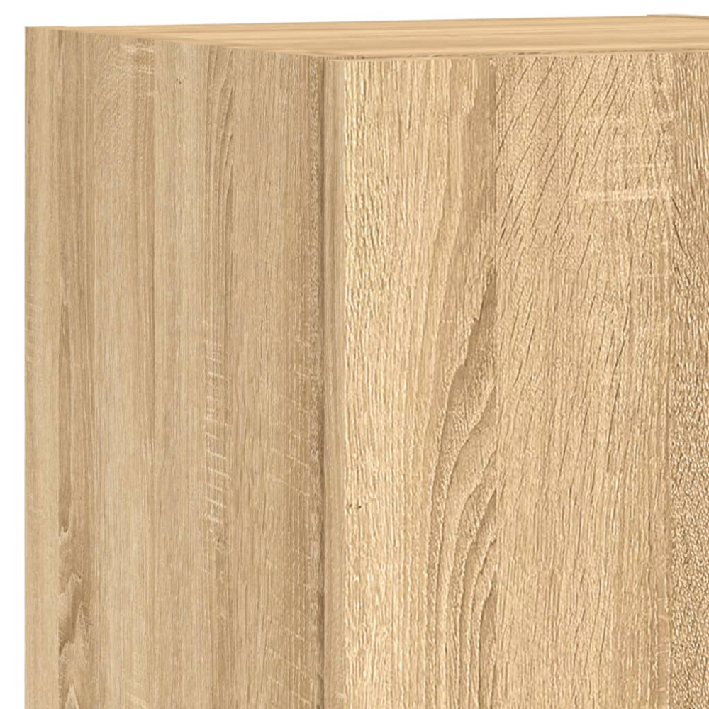 Produktbild för Tv-bänk 5 delar LED sonoma-ek konstruerat trä