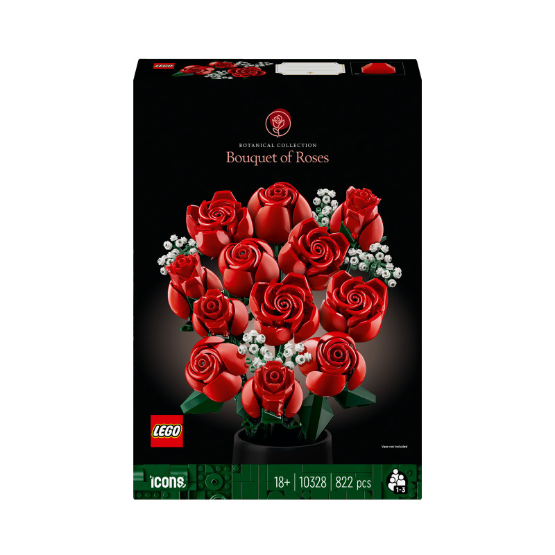Produktbild för LEGO Icons Bukett med rosor Byggset 10328