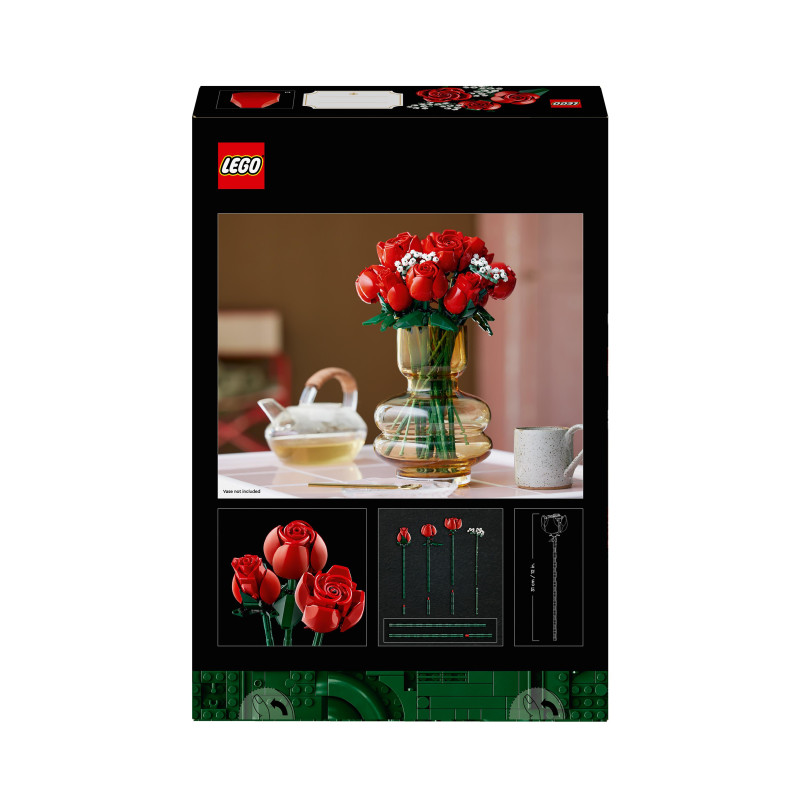 Produktbild för LEGO Icons Bukett med rosor Byggset 10328