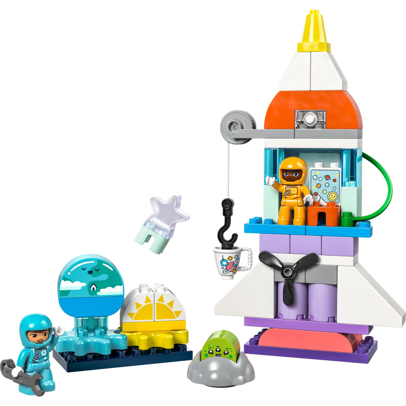 Produktbild för LEGO DUPLO 3in1 Äventyr med rymdfärja Leksak 10422