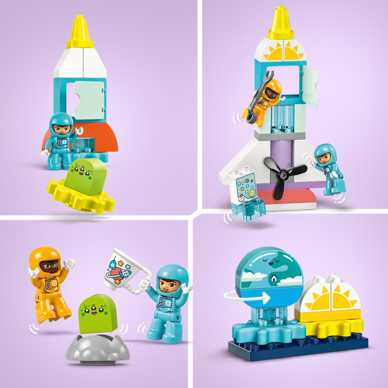 Produktbild för LEGO DUPLO 3in1 Äventyr med rymdfärja Leksak 10422