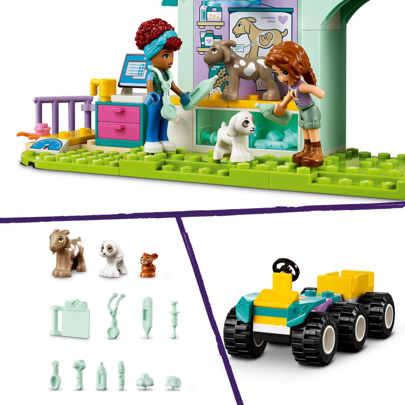 Produktbild för LEGO Friends Bondgårdsdjurens veterinärklinik Leksak 42632