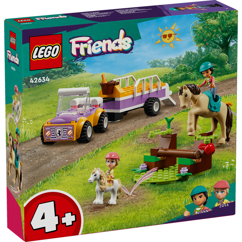 Produktbild för LEGO Friends Häst- och ponnysläp Leksak 42634