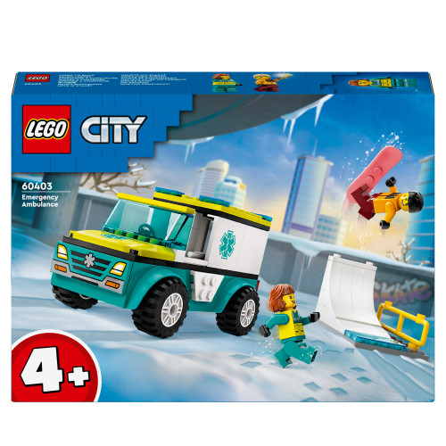 LEGO LEGO City Ambulans och snowboardåkare 60403
