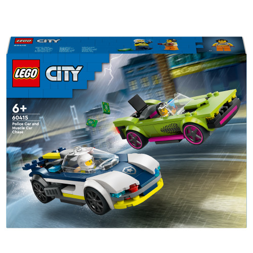 LEGO LEGO City Jakt med polisbil och muskelbil Set 60415