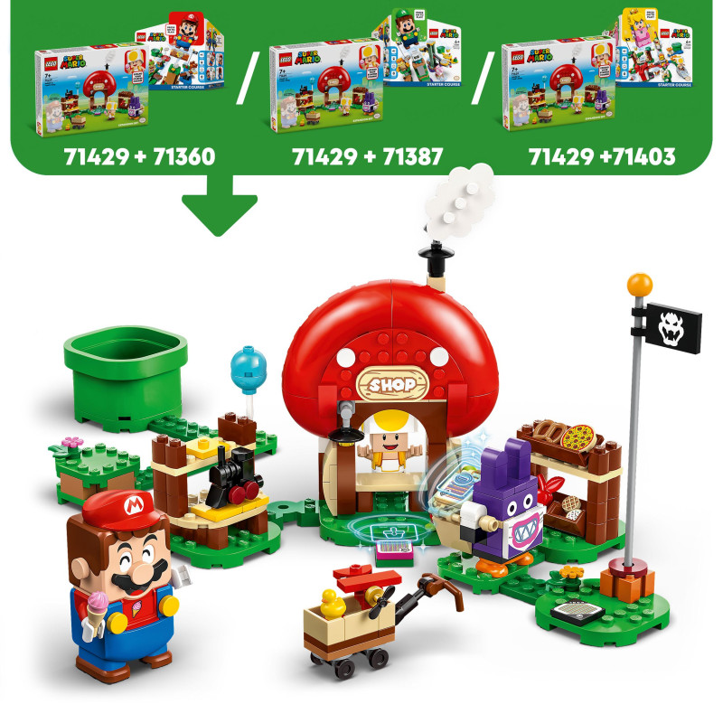 Produktbild för LEGO Super Mario Nabbit vid Toads butik – Expansionsset