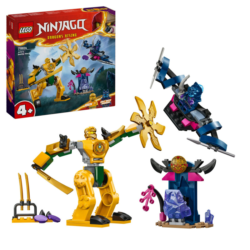 Produktbild för LEGO NINJAGO Arins stridsrobot Ninjalekset 71804