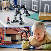 Miniatyr av produktbild för LEGO Marvel Venoms robotrustning mot Miles Morales 76276