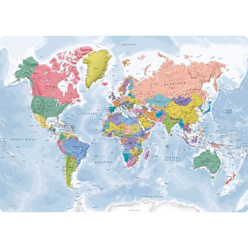 Kartförlaget Skrivbordsunderlägg Världen