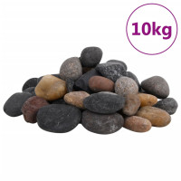 Miniatyr av produktbild för Polerad småsten 10 kg blandade färger 5-8 cm