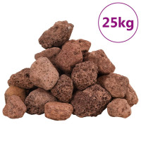 Produktbild för Lavagrus 25 kg röd 3-5 cm