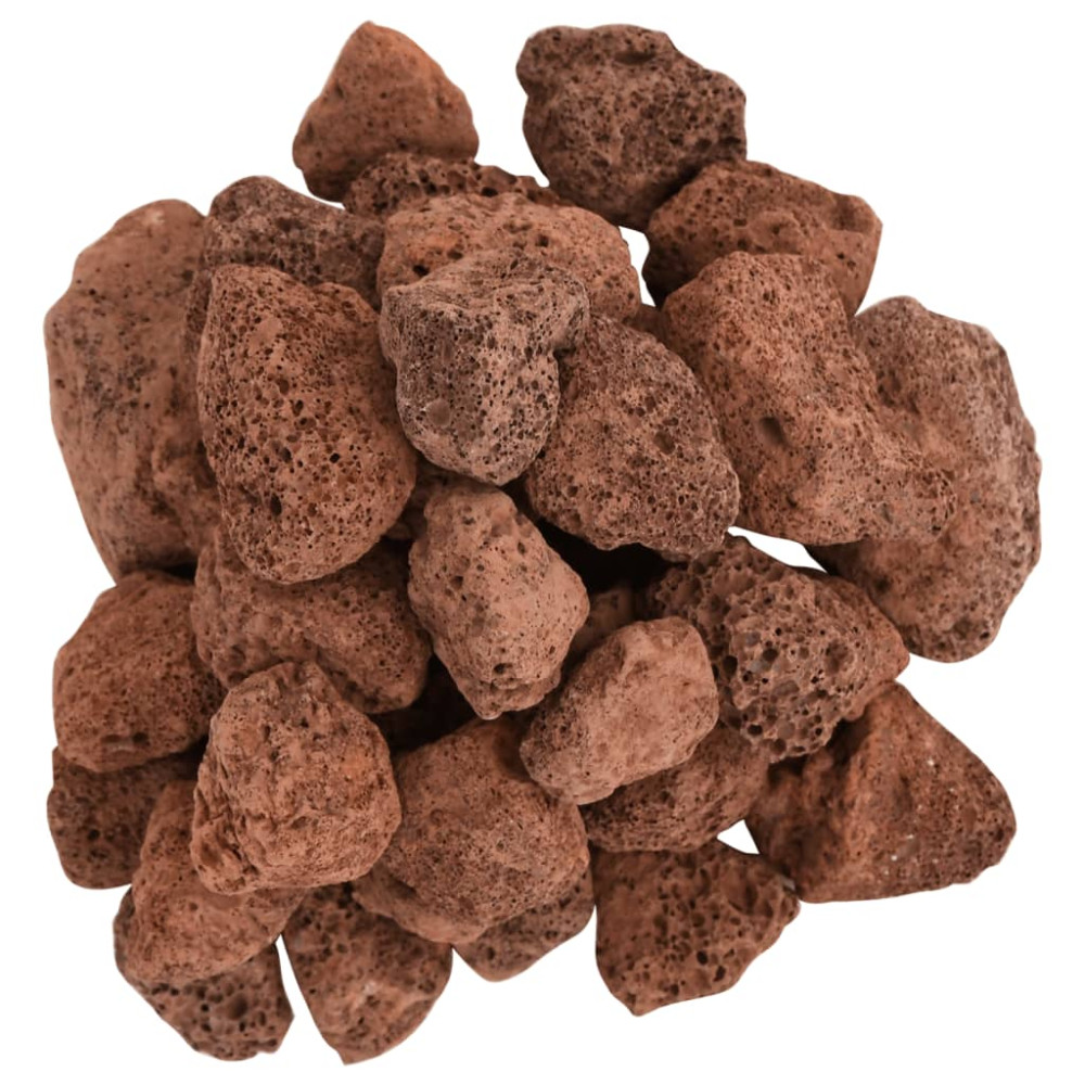 Produktbild för Lavagrus 25 kg röd 3-5 cm