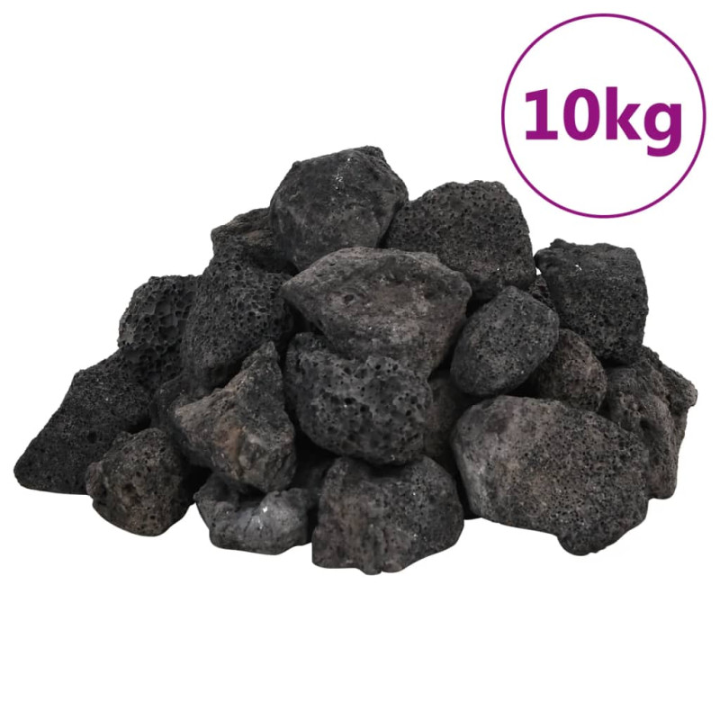 Produktbild för Lavagrus 10 kg svart 3-5 cm