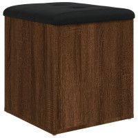 Produktbild för Förvaringsbänk brun ek 42x42x45 cm konstruerat trä