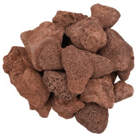 Produktbild för Lavastenar 25 kg röd 5-8 cm