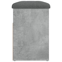 Produktbild för Skobänk betonggrå 82x32x45,5 cm konstruerat trä