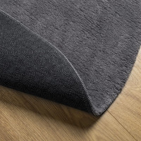 Produktbild för Mjuk matta HUARTE med kort lugg tvättbar antracit Ø 200 cm