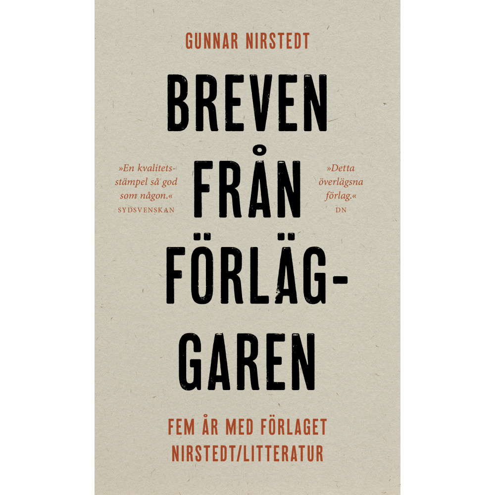 Produktbild för Breven från förläggaren : fem år med förlaget Nirstedt/litteratur (pocket)