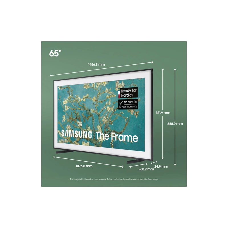 Produktbild för Samsung 65” The Frame LS03B 4K QLED Smart TV (2023)
