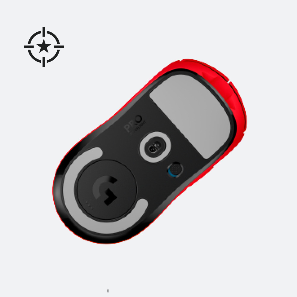 Produktbild för Logitech G Pro X Superlight datormöss högerhand RF Trådlös Optisk 25600 DPI