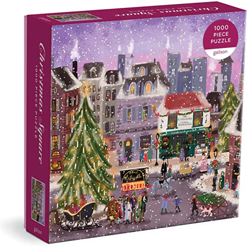 Chronicle Books Joy Laforme Christmas Square 1000 Piece Puzzle in Square Box