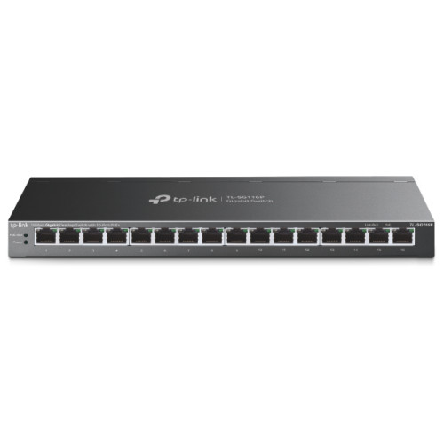 TP-LINK Technologies TP-Link TL-SG116P nätverksswitchar Ohanterad Gigabit Ethernet (10/100/1000) Svart