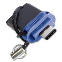 Miniatyr av produktbild för Verbatim Dubbel USB-enhet typ-C/USB 3.0 32GB
