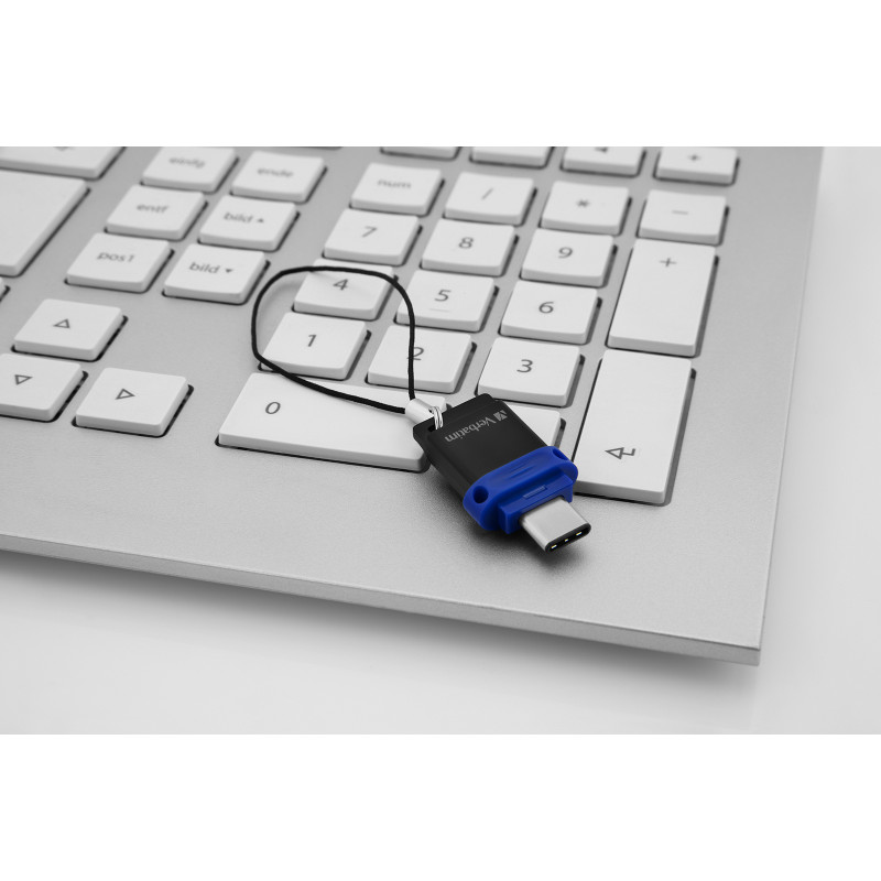 Produktbild för Verbatim Dubbel USB-enhet typ-C/USB 3.0 32GB