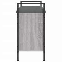 Produktbild för Skobänk grå sonoma 65,5x32x57,5 cm konstruerat trä
