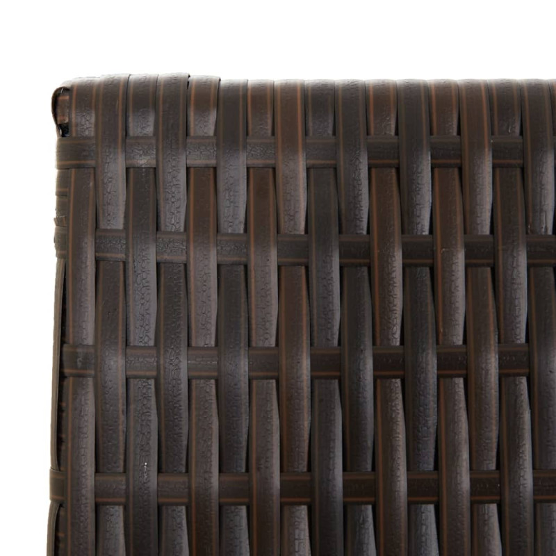 Produktbild för Rumsavdelare 4 paneler brun konstrottning