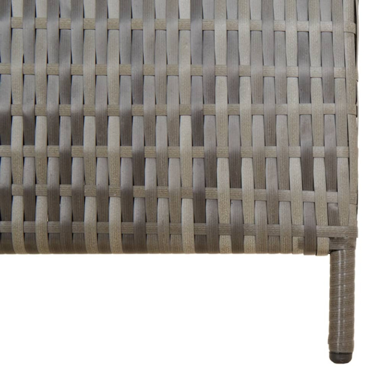 Produktbild för Rumsavdelare 6 paneler grå konstrottning