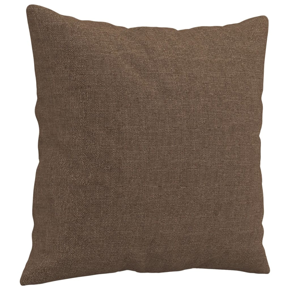Produktbild för 2-sits soffa med prydnadskuddar brun 120 cm tyg