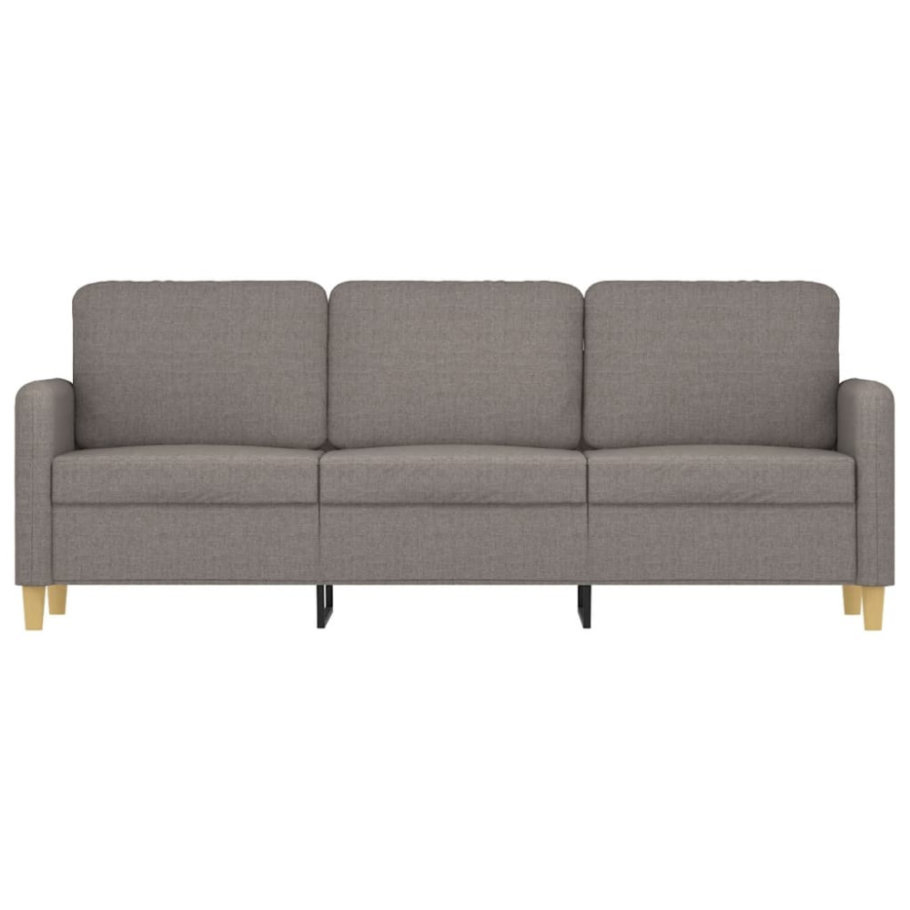Produktbild för 3-sitssoffa taupe 180 cm tyg