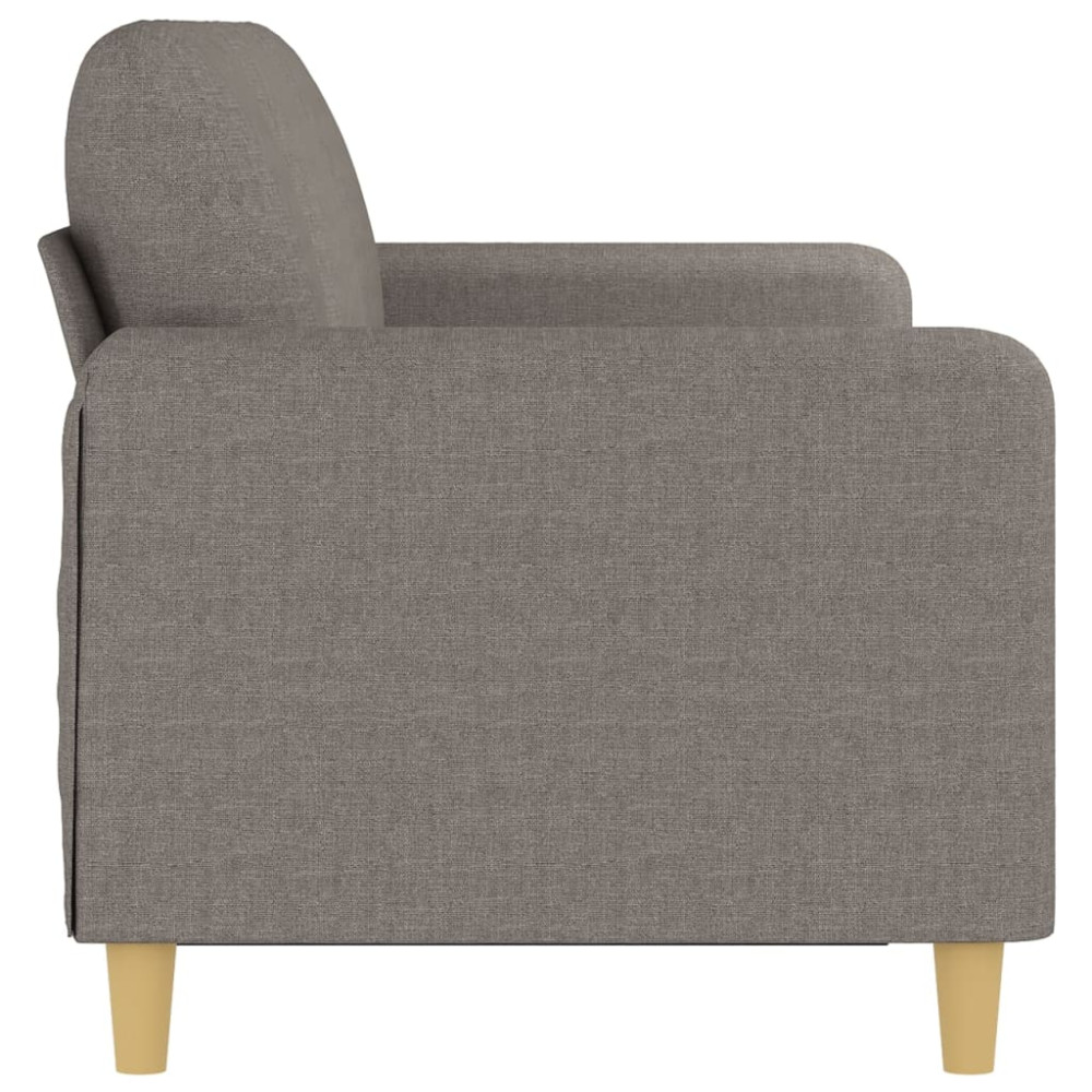 Produktbild för 3-sitssoffa taupe 180 cm tyg