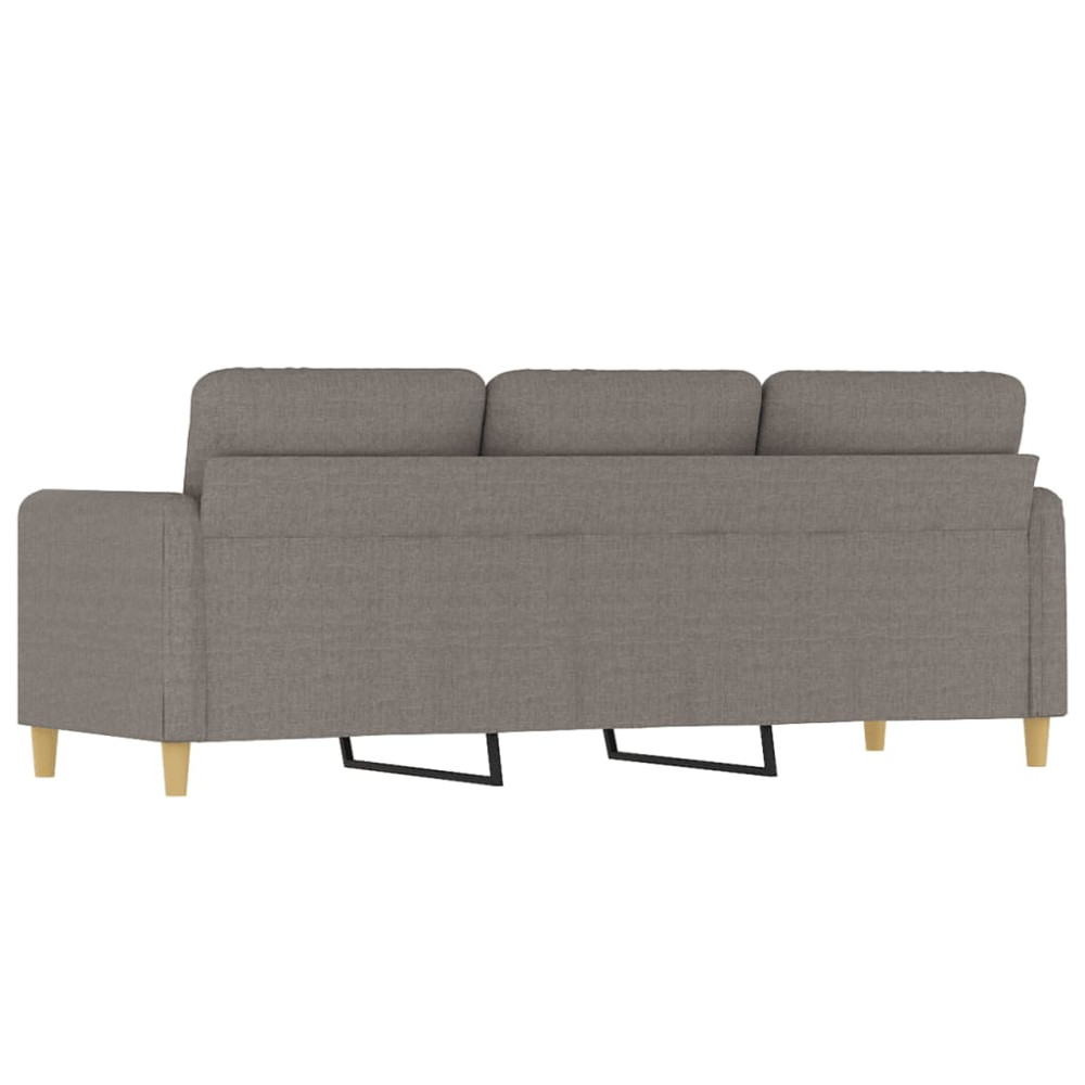 Produktbild för 3-sitssoffa taupe 180 cm tyg