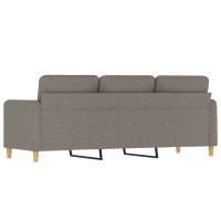 Produktbild för 3-sitssoffa taupe 180 cm tyg