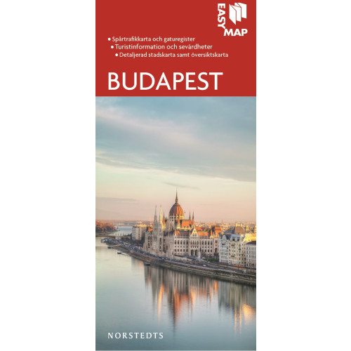 NORSTEDTS Budapest EasyMap stadskarta