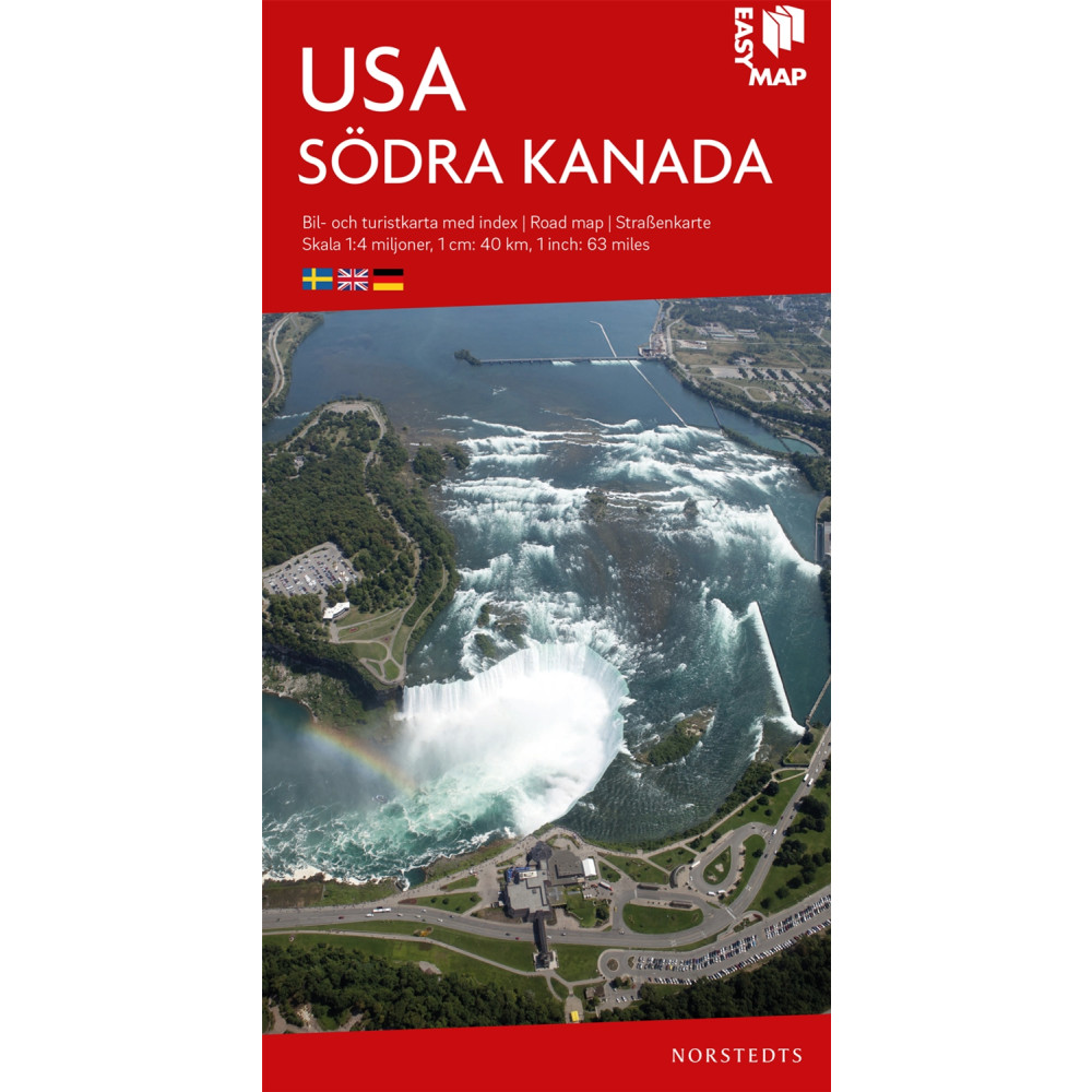 Produktbild för USA EasyMap : Skala 1:4milj