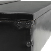 Miniatyr av produktbild för Soffbord med hjul svart 110x52x43 cm konstruerat trä