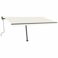 Produktbild för Markisstolpar set antracit 450x245 cm järn